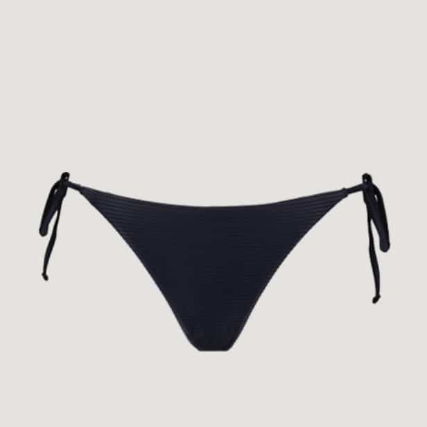 Agate Black Side-Tie Bikini Bottom
