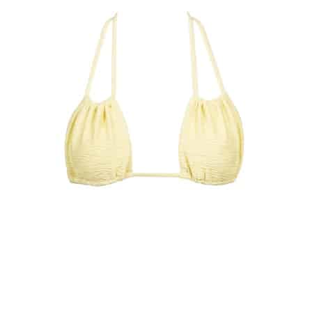 Agate Yellow Triangle Bikini Top