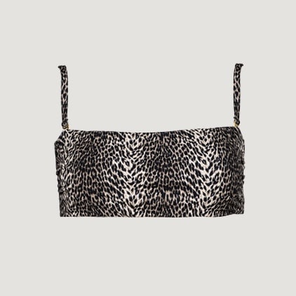 Pyrite Leopard Bikini Top