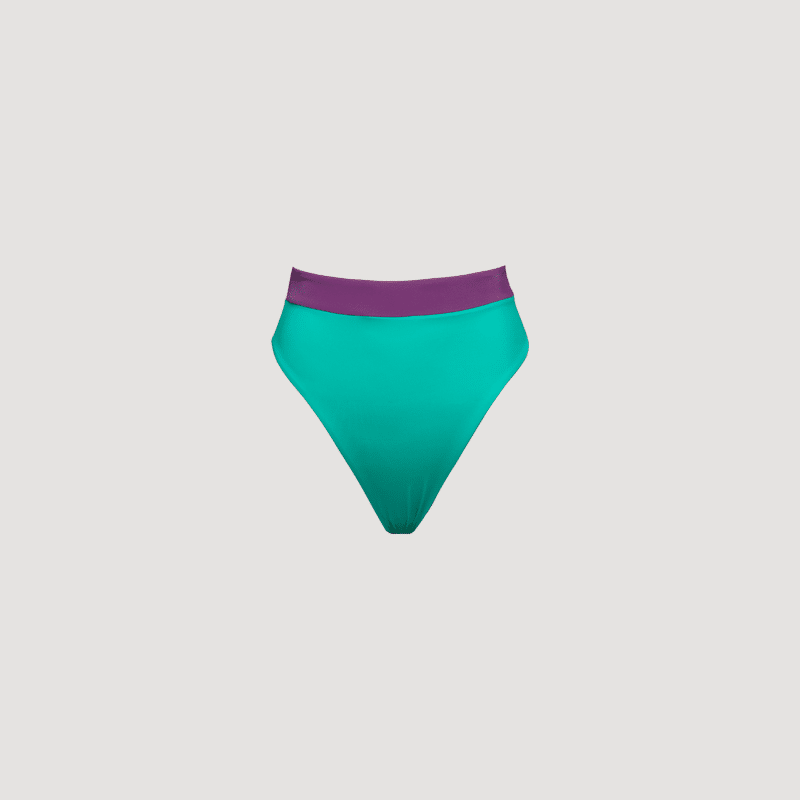 Saphir Green/Purple Bikini Bottom