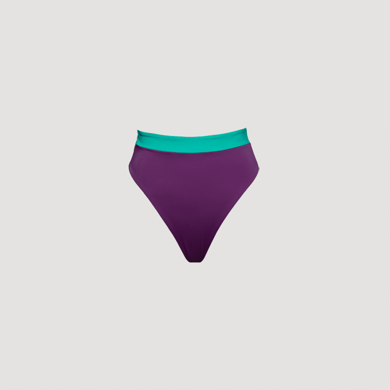 Saphir Green/Purple Bikini Bottom