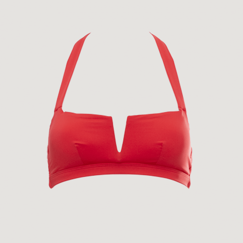 Opal Red Bikini Top