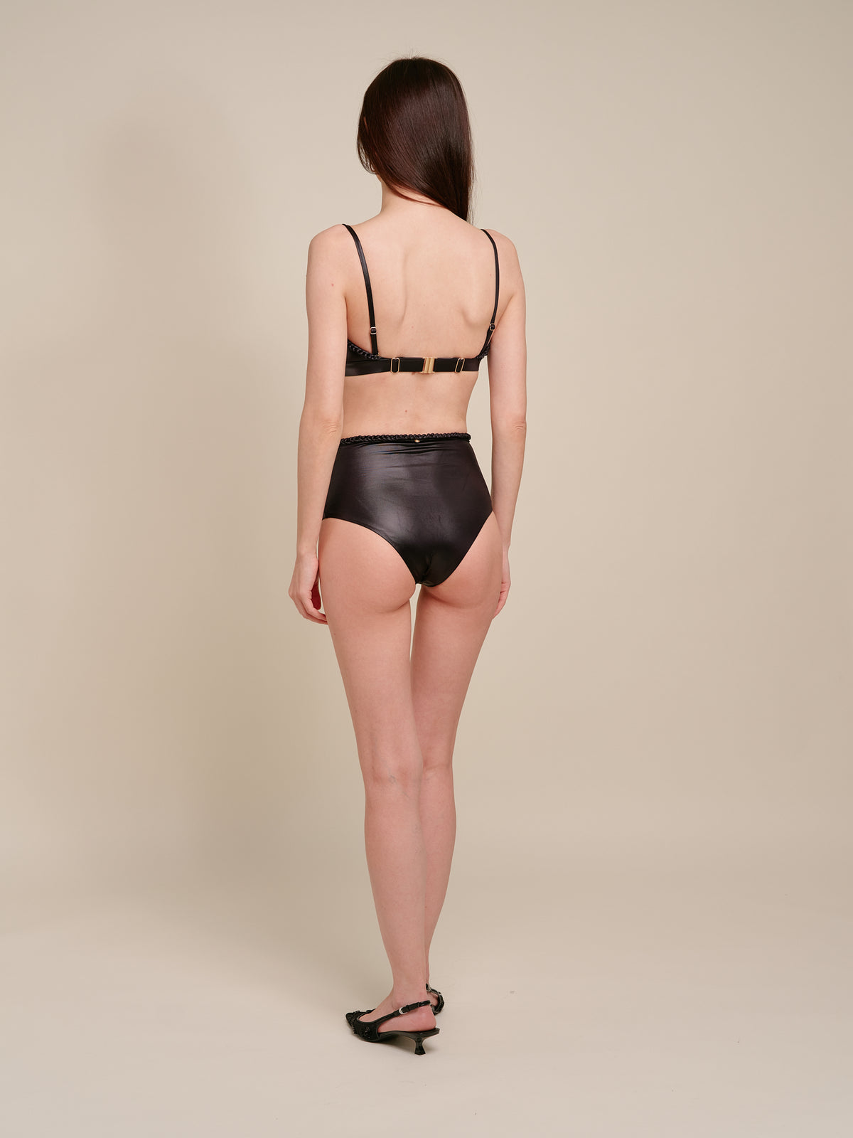 Zircon Black Bandeau Bikini Top