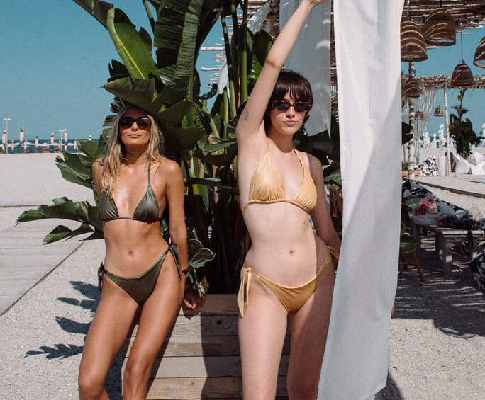 Jade Gold Bikini Bottom